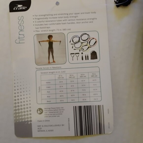 CRANE-5 LEVEL RESISTANCE TUBE SET-11 PIECES- BRAND NEW - Picture 2 of 4